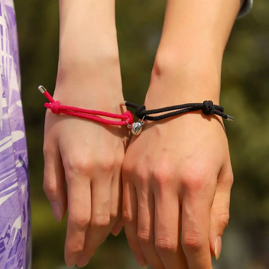 2 Pice Color Black White Hand Rope Love