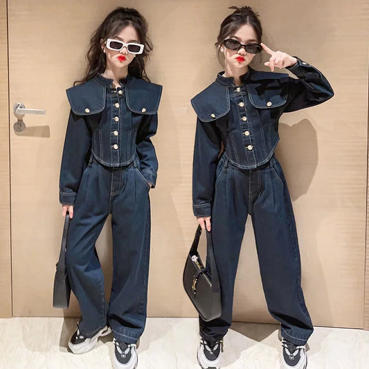 Girls full denim set
